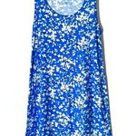 Draper James Sleeveless Floral Ruffle Bottom Dress Blue White Size Small / Med Photo 3