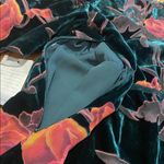 Max Studio  Velvet Burnout Woodland Fairy Babydoll Tiered Flutter Slv Green M Photo 13