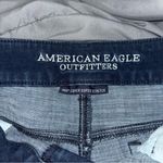 American Eagle Outfitters Dark Wash Distressed Cropped Jeans Photo 3