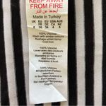 Boohoo NWT Women’s Sz.4 Stripe Padded Shoulders Tank Top Black & White Viscose Photo 9