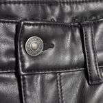 American Eagle  Stretch Faux Leather High Waisted Flare Pants Size 14 Long Photo 2