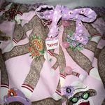 Nick & Nora  Womens Capri Pajama Bottoms Pants Sz Medium Pink Sock Monkey Photo 7