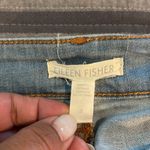 Eileen Fisher  Denim Cropped Pants Organic Cotton Blend Size 8 EUC #1456 Photo 3