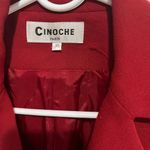 Women's Elegant Burgundy Blazer Red Size 38 Photo 2