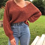 American Eagle Outfitters Burnt Orange Sweater Size M Photo 0