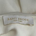 Ramy Brook Penelope 100% Silk Cold Shoulder Top Women’s Medium White Summer New Photo 6