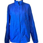DKNY  Jeans Vibrant Blue Windbreaker Rain Coat Jacket Large L Photo 0