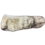 Genuine Blue Fox Fur shawl stole collar wrap scarf Brown Photo 5