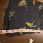 Vintage Butterfly‎ Print Rayon Blend Pants Dressy Career Size 10 Black Photo 3