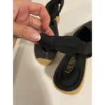 Ralph Lauren Lauren By  Womens Black Wedge Slingback Size‎ 8.5 B Photo 9