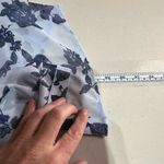 Candie's NWT Candie’s‎ Button Down Career Blouses Medium Floral Blue Lace Split Back Photo 14