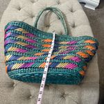Colorful Woven Tote Bag‎ Blue Photo 6