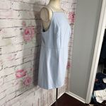 French Connection WHISPER LIGHT blue SQUARE NECK apron DRESS Photo 3