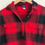 Old Navy  Maternity Oversized Plaid Flannel Boyfriend Shirt Size S Photo 1