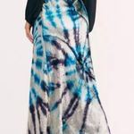 Free People  Serious Swagger Tie Dye Velvet Skirt Photo 1