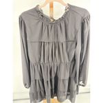 KIRUNDO Women's Ruffle Mock Neck Tiered Dress Black Size Large NWT Wednesday Photo 12