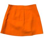 ZARA •  a line mini skirt orange small Photo 2