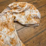 ACOA Smocked Off Shoulder‎ Ruched Ruffle Floral Mini Babydoll Dress Sz large NWT Orange Size M Photo 2