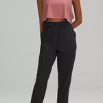 Lululemon black tapered paperbag drawstring cropped lounge pants 6 Photo 0