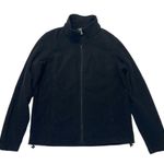 Natural Reflections Fleece Jacket Size Medium Black full zip mock neck Photo 6