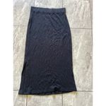 Rails  Angie Black Midi Ribbed Skirt Side Slit S Photo 1