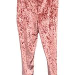 YITTY  Plusshy High Waist Shaping Leggings Size Large Pink Velour Velvet Photo 1