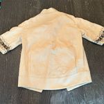 Rebecca Taylor Women's Ivory Sequin Jacket Size 4 Elegant Open Front Photo 12