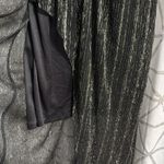 All in Favor  Dress - Nordstrom - NWT Blk Silver, Tie Front, V Neck Elastic Waist Photo 1