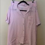 Splendid  Pink & White Striped Pajama Sleep Set Size Large‎ Photo 1