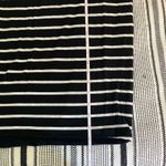 A New Day Striped Midi Skirt XL Black White Cotton Stretch Casual Mature Preppy Photo 5