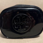 Tory Burch  Small Black Patent Leather Cosmetic Bag Photo 0