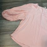 LC Lauren Conrad Lauren Conrad LC Pink Bell Sleeve Women's Top; XL Photo 2
