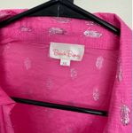 Beach Bunny  Women's Tie Front Coverup in Hot Pink/Silver Size XS Photo 2