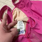 Vintage 90s Pink High Leg Mesh Detail One Piece Swimsuit Size 10 Photo 5