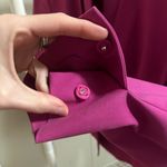 Jones New York Fuchsia V Neck Collarless Blazer Jacket size 16 Stretch Photo 8