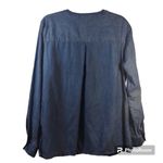 Bandolino  Trinity Henley Denim Top Lightweight Size L Photo 2