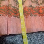 Shaheen California size 16 large Chic Orange Patterned Long Sleeve Dress satin Photo 7