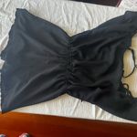 Elegant Black Ruffled Romper Photo 1