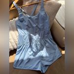 TCEC  Sky Blue Dress with Gathered Details Photo 0