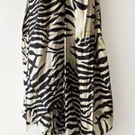 Max Mara ‎ Studio 100% Silk Zebra Paneled Sleeveless Blouse Made In Italy Sz 8 Photo 0