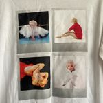 Forever 21 Marilyn Monroe by  White Graphic Long Sleeve Shirt S Photo 2