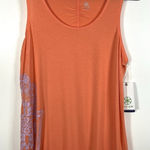 Gaiam Yoga Hamsa Tank Top NWT Women’s Size Medium Coral Athletic Photo 0