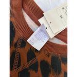 Stars Above Animal Leopard Print Soft Fleece Sweatshirt - Dark Brown Size XS Photo 7