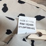 Paper Moon Black & Cream Polka Dot High-Low Blouse Women's Large Photo 7