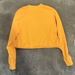 Yellow the Label Sweatshirt Womens XS Cropped Relaxed Fit Made in Canada Photo 6