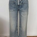 Free People We the Free Palmer Cuffed Baggy Jeans Wash La La Land Size US 27 NWT Photo 0
