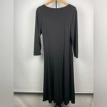 Talbots Vintage  Black Slinky Faux Wrap‎ V-Neck Dress Photo 2