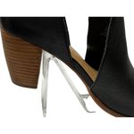 Lucky Brand  Black Peep Toe Heeled Boots Walk Tall Photo 7