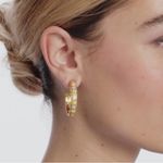 NWOT Julie Vos Hoop Earrings Gold Photo 2