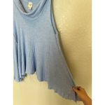 Free People We the  Blue Sleeveless Waffle Knit Thermal Tank Top Large Photo 5